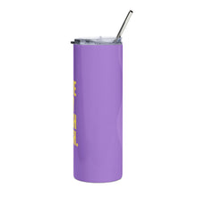 Load image into Gallery viewer, I Love My Lash Tech Stainless Steel Tumbler, 20oz (PURPLE)
